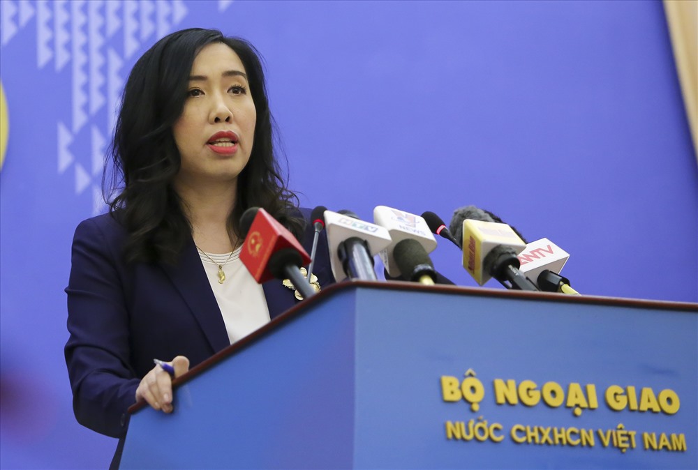 NgÆ°á»i phÃ¡t ngÃ´n LÃª Thá» Thu Háº±ng. áº¢nh: Há»ng Nguyá»n. 