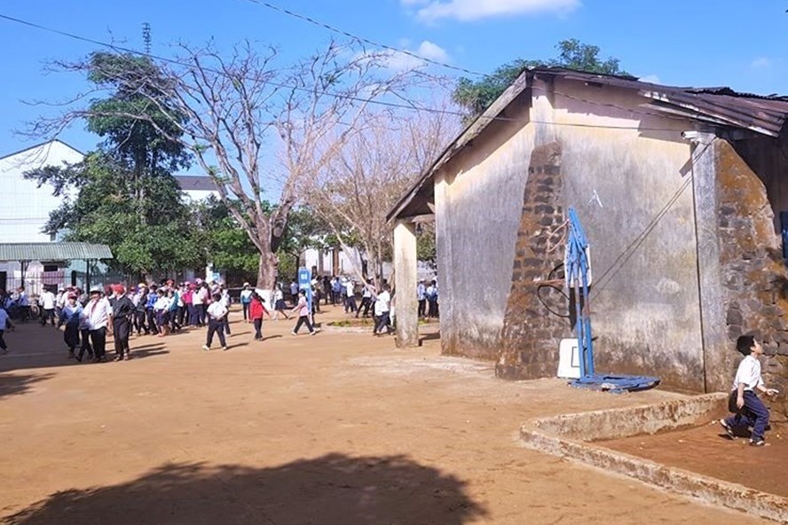 Trường Tiểu học số 1 Ia Băng (xã Ia Băng) nơi xảy ra vụ việc. Ảnh: P.V