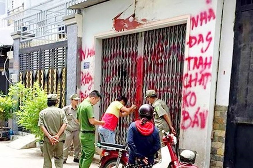 Hiá»n trưá»ng má»t vụ án liên quan Äến tÃn dụng Äen công nhân. Ảnh: P.V