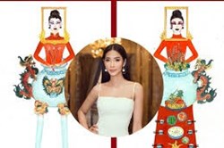 "Bàn thờ" lọt top 2 trang phục dân tộc tại Hoa hậu Hoàn vũ Việt Nam 2019