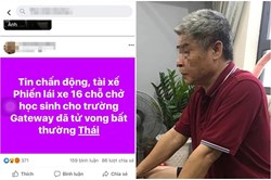 Người tung tin tài xế trường Gateway tử vong có vi phạm luật An ninh mạng?