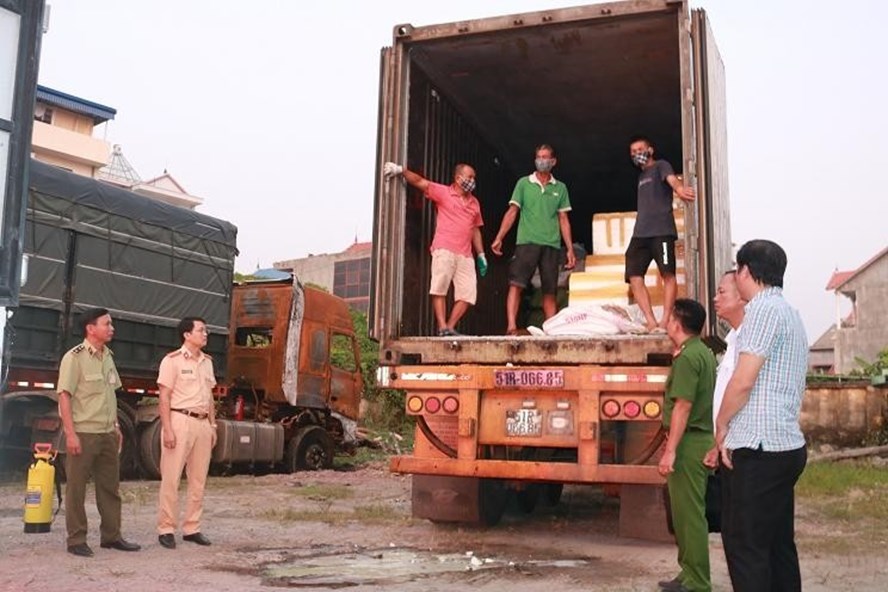 Hải Phòng: Tiêu hủy 6 tấn lòng lợn có chứa virus dịch tả lợn Châu Phi