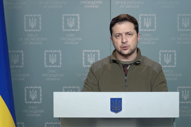 Tổng thống Ukraina Volodymyr Zelensky phát biểu trong video mới nhất ngày 28.2. Ảnh: Văn phòng Tổng thống Ukraina